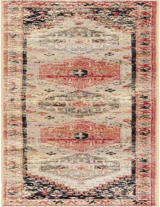Detail image of 2' x 8' Easy-Clean Traditional Indoor / Outdoor Runner Rug
