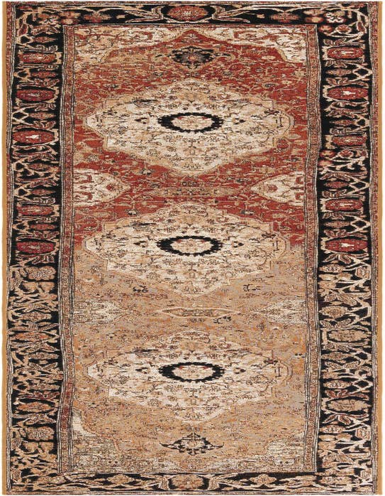 Detail image of 2' 7 x 10' Easy-Clean Traditional Indoor / Outdoor Runner Rug