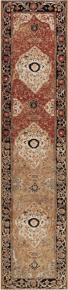 2' 7 x 12' Easy-Clean Traditional Indoor / Outdoor Runner Rug