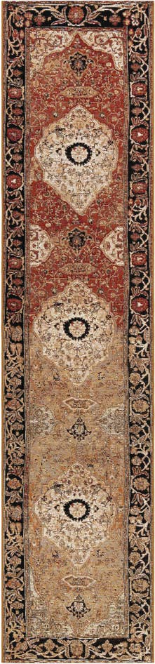Detail image of 2' 7 x 12' Easy-Clean Traditional Indoor / Outdoor Runner Rug