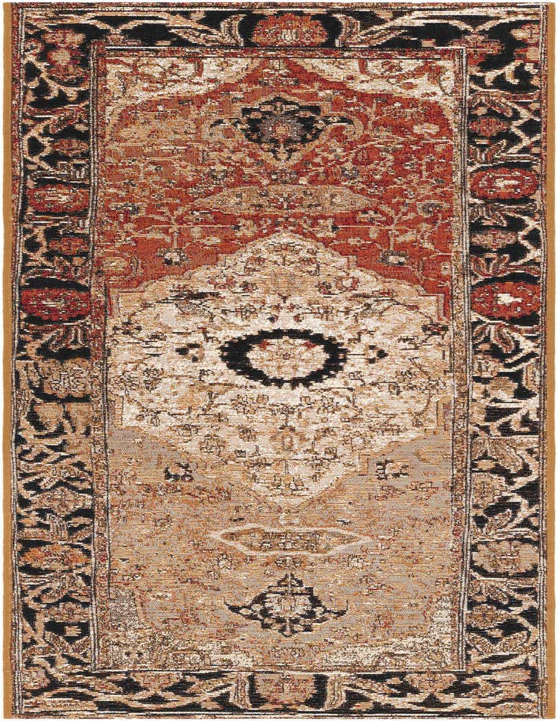 2' x 5' Easy-Clean Traditional Indoor / Outdoor Runner Rug