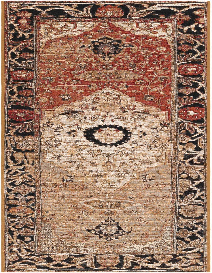 Detail image of 2' x 5' Easy-Clean Traditional Indoor / Outdoor Runner Rug