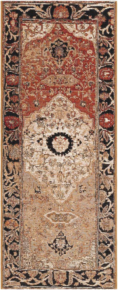 2' x 5' Easy-Clean Traditional Indoor / Outdoor Runner Rug