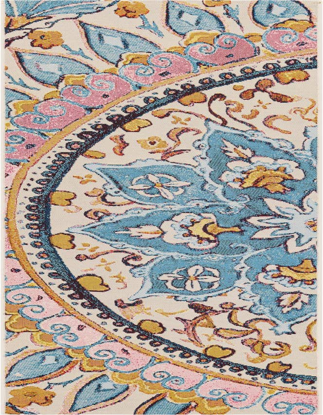 Detail image of 2' x 6' Easy-Clean Traditional Indoor / Outdoor Runner Rug