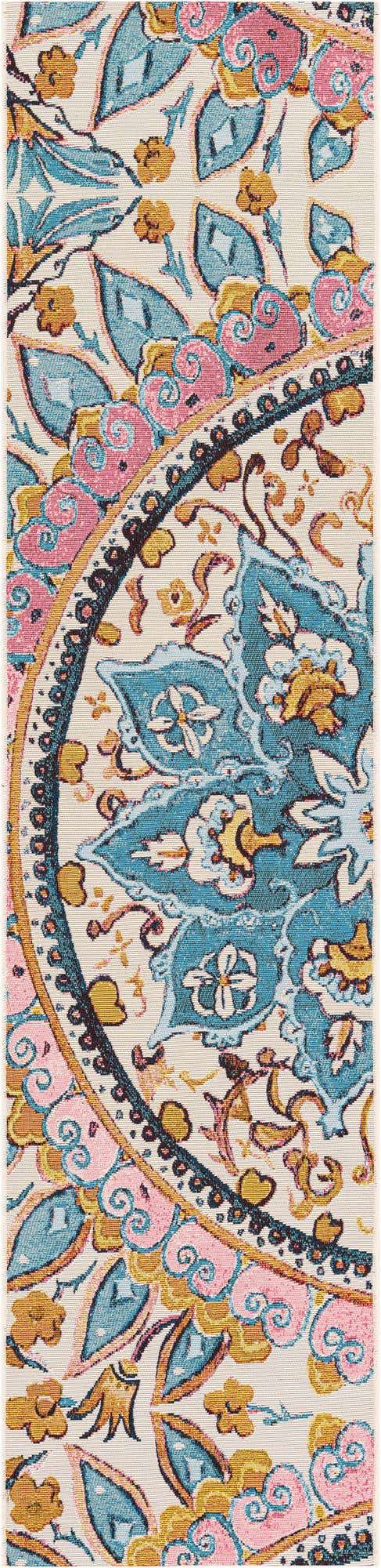 2' x 8' Easy-Clean Traditional Indoor / Outdoor Runner Rug