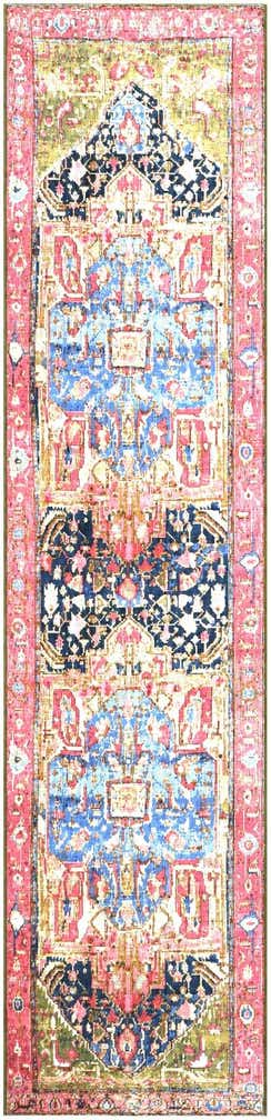 2' 7 x 11' Easy-Clean Traditional Indoor / Outdoor Runner Rug