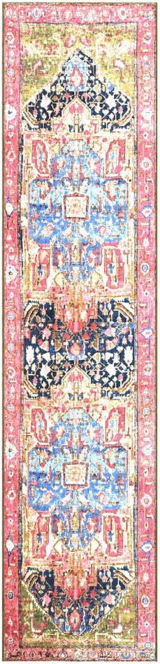 Detail image of 2' 7 x 11' Easy-Clean Traditional Indoor / Outdoor Runner Rug