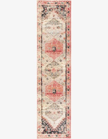 2' x 8' Easy-Clean Traditional Indoor / Outdoor Runner Rug
