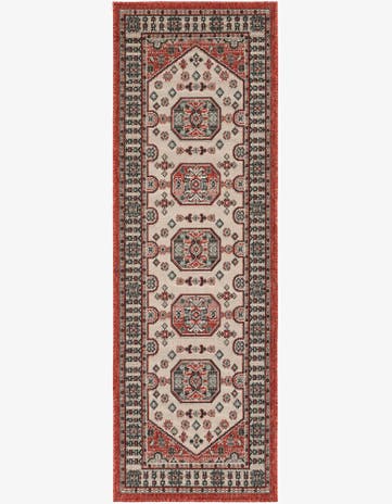 2' x 6' Easy-Clean Traditional Indoor / Outdoor Runner Rug