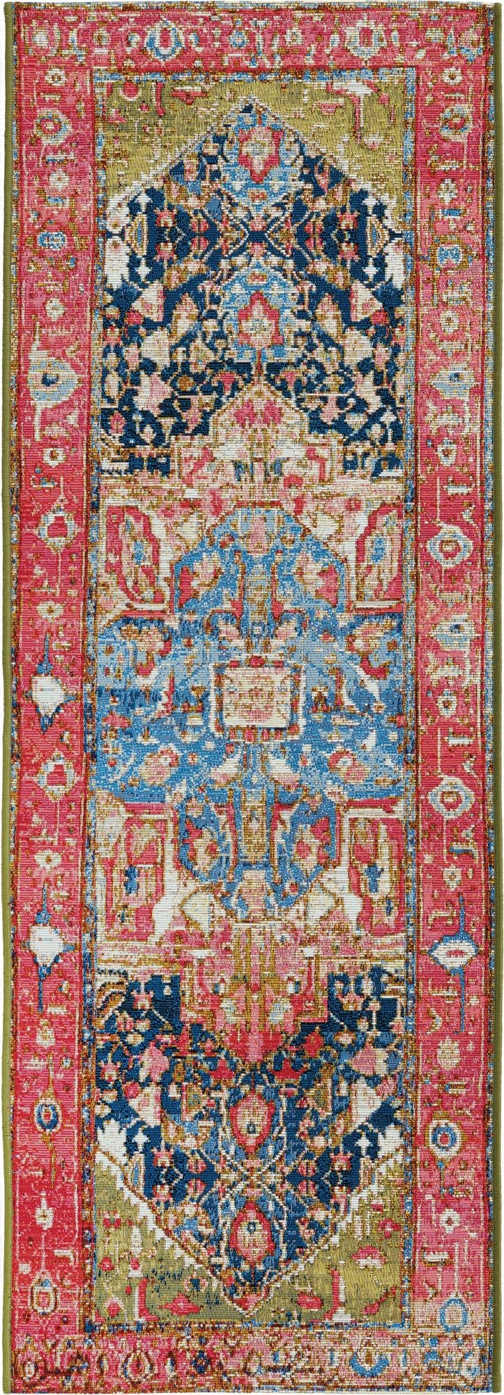 Primary image 2' x 6'  Washable Traditional Indoor / Outdoor Runner Rug