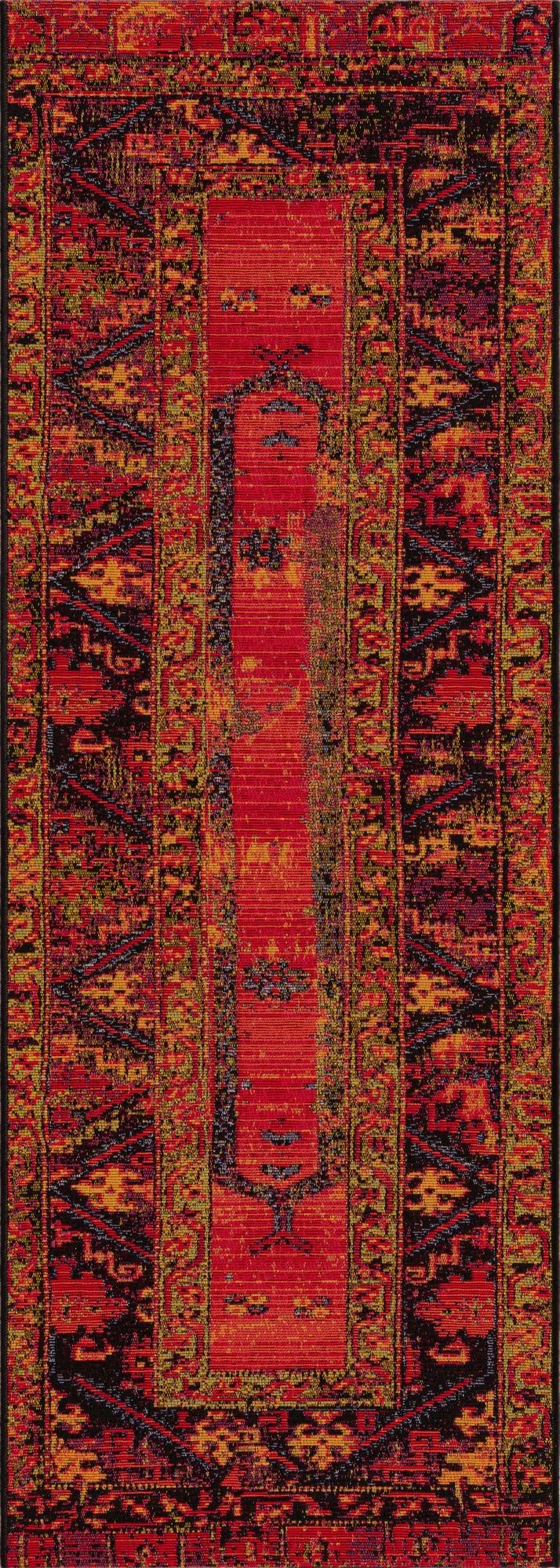 2' x 6'  Washable Tribal Indoor / Outdoor Runner Rug