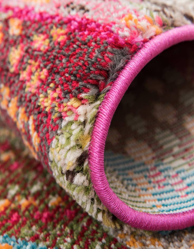 Detail image of 2' 2 x 6' 9  Washable Santa Fe Runner Rug