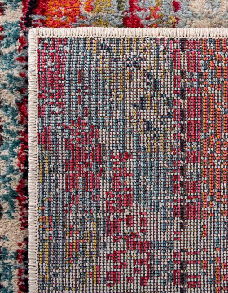 Detailansicht von 80cm x 365cm Waschbar Santa Fe Läufer Teppich