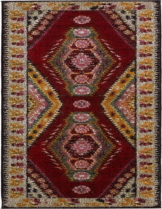 Detail image of 2' 2 x 6' 9 Washable Santa Fe Runner Rug