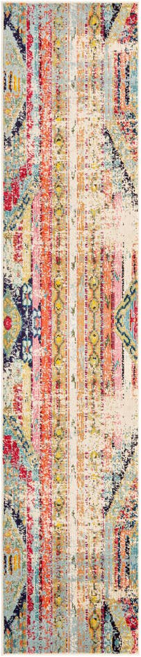 Detailansicht von 80cm x 365cm Waschbar Santa Fe Läufer Teppich
