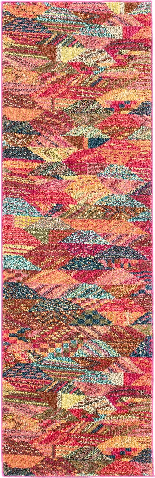 2' 2 x 6' 9  Washable Santa Fe Runner Rug