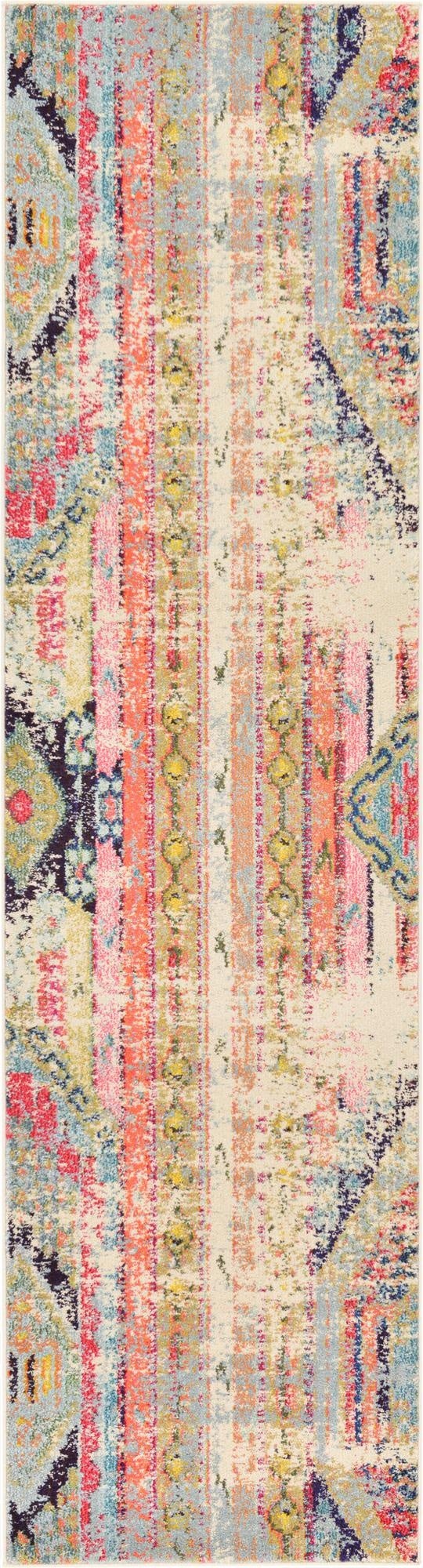Primary image 2' 7 x 10'  Washable Santa Fe Runner Rug