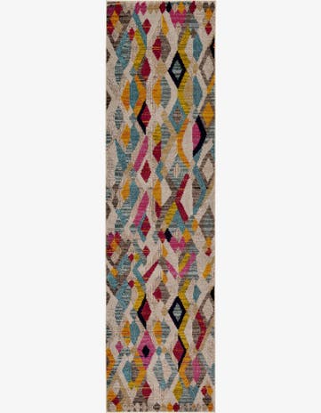 2' 7 x 10' Washable Santa Fe Runner Rug