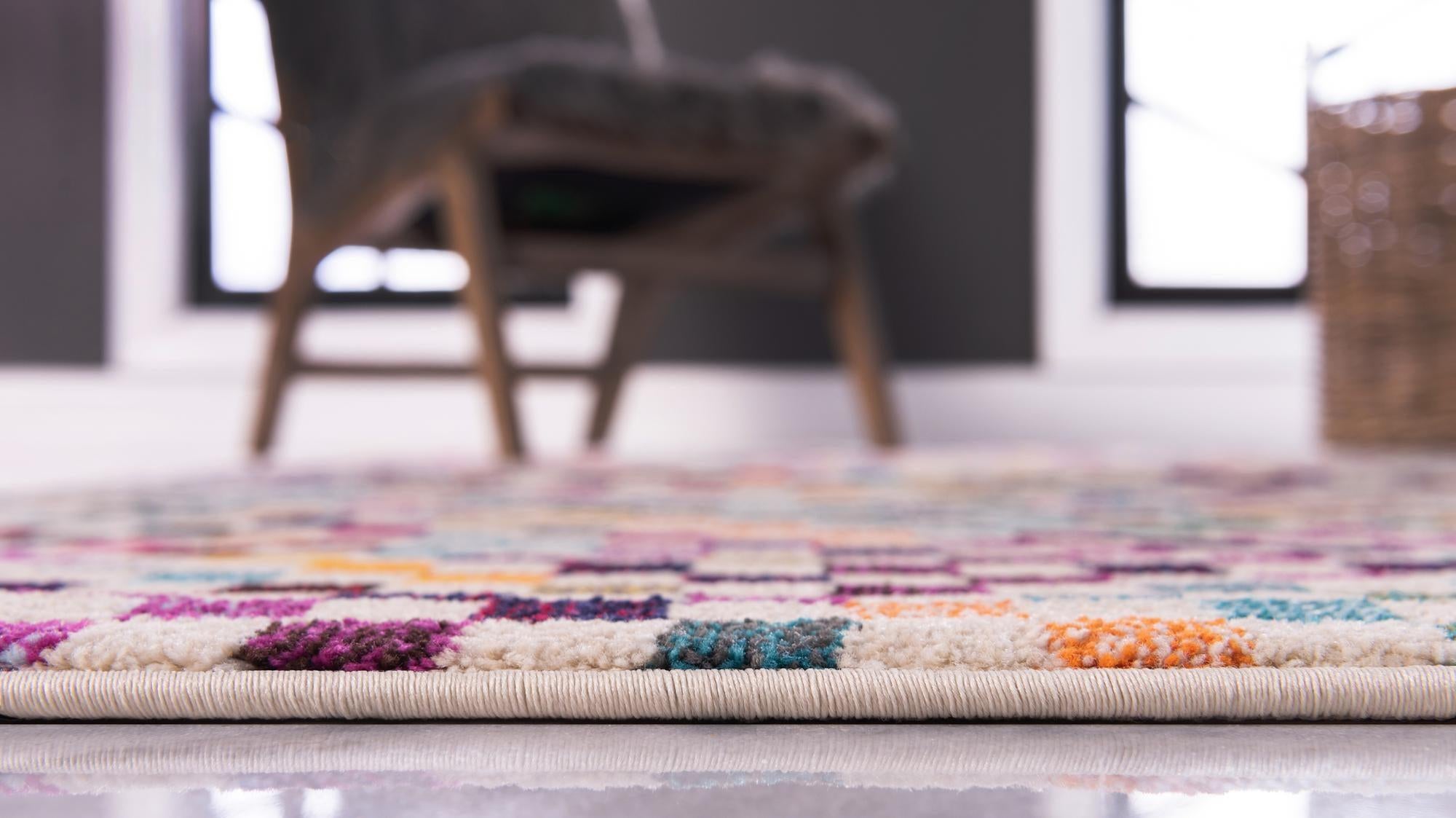 2' 2 x 6' 7 Washable Spectrum Runner Rug