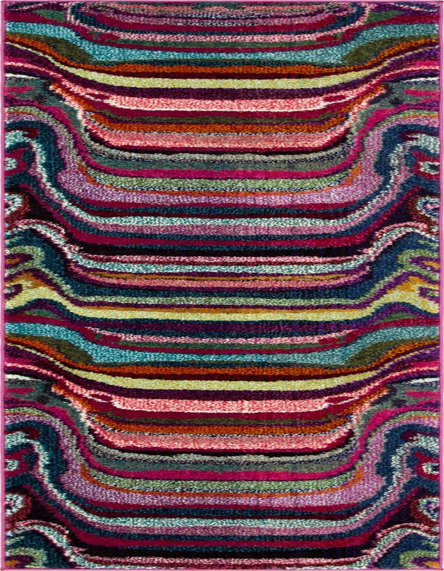 Detail image of 2' 2 x 6' 9 Washable Spectrum Runner Rug