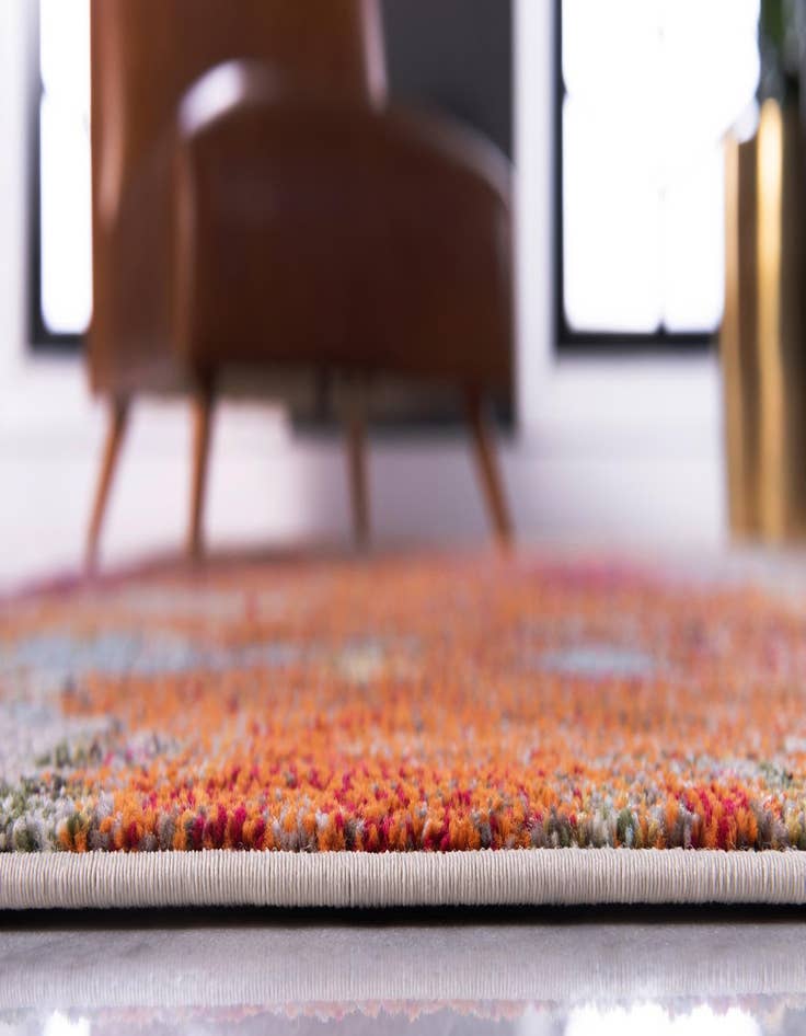 Detail image of 2' 2 x 6' 9  Washable Spectrum Runner Rug