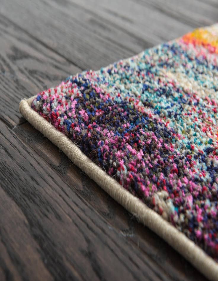 Detail image of 2' 7 x 10'  Washable Spectrum Runner Rug