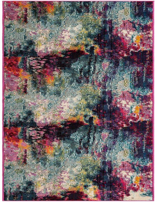 Detail image of 2' 7 x 10' Washable Spectrum Runner Rug