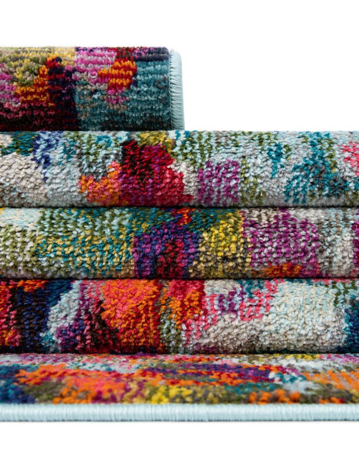 Detail image of 2' 7 x 10'  Washable Spectrum Runner Rug