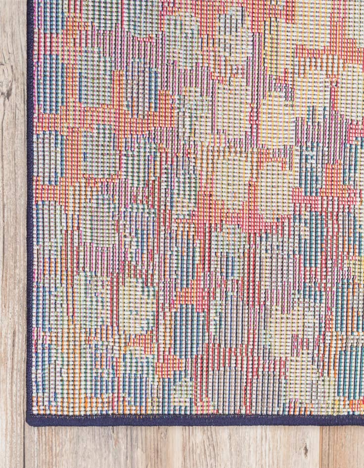 Detail image of 2' 2 x 6'  Washable Spectrum Runner Rug