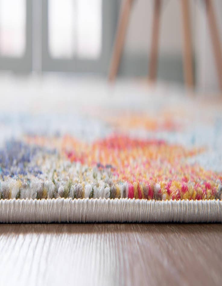 Detail image of 2' 2 x 6' 9  Washable Spectrum Runner Rug