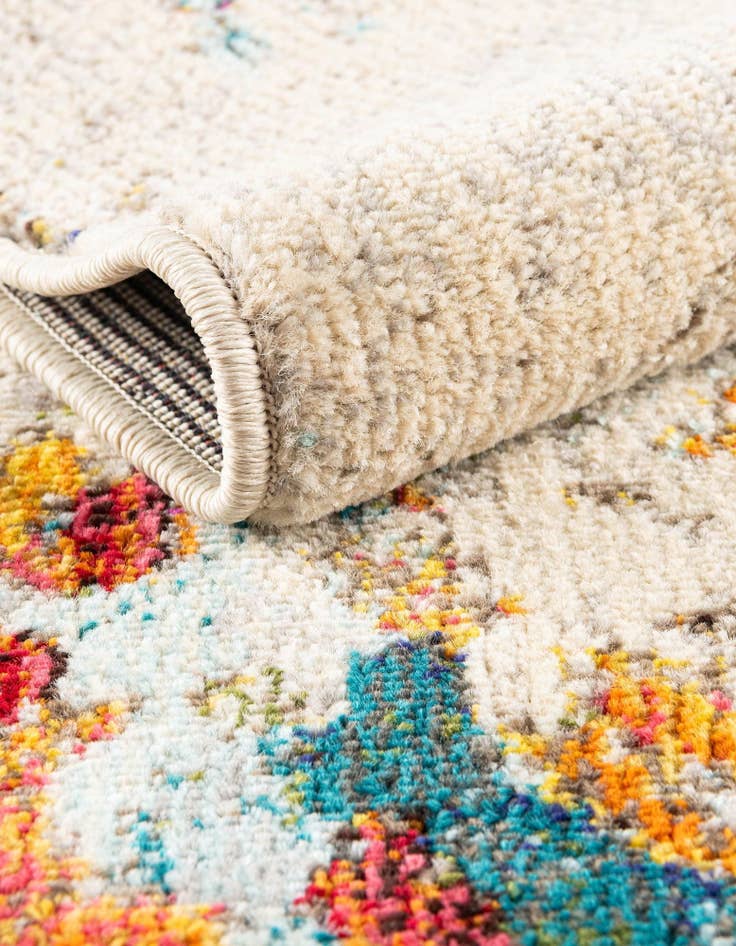 Detail image of 2' 2 x 6' 9  Washable Spectrum Runner Rug