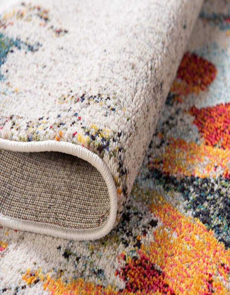 Detail image of 2' 2 x 6' 9  Washable Spectrum Runner Rug