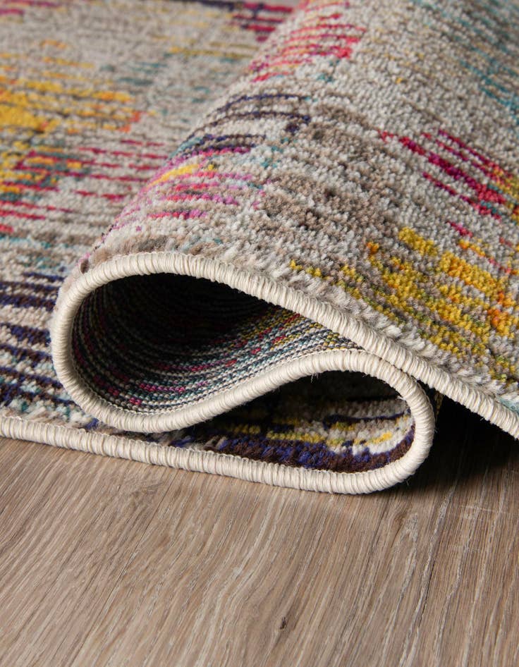 Detail image of 2' x 6'  Washable Spectrum Runner Rug