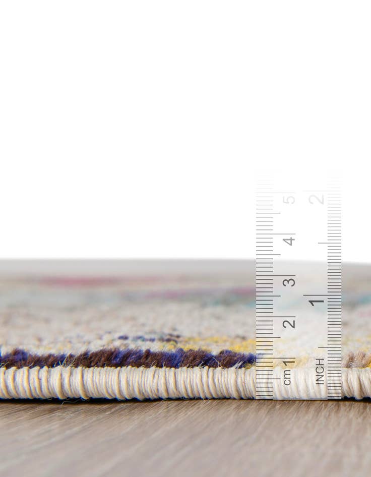 Detail image of 2' x 6'  Washable Spectrum Runner Rug