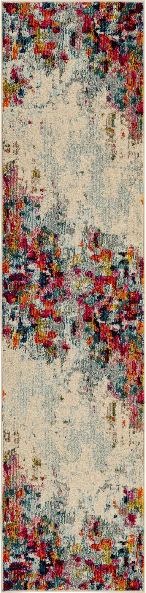 2' x 8'  Washable Spectrum Runner Rug