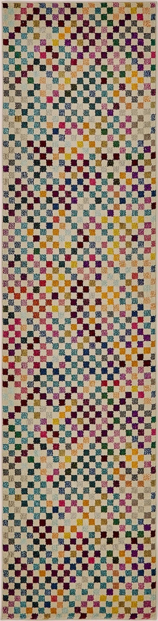 2' 7 x 10'  Washable Spectrum Runner Rug