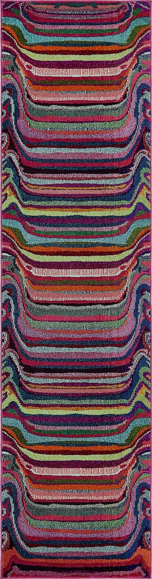 2' 7 x 10'  Washable Spectrum Runner Rug