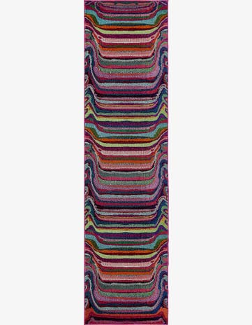 Washable Spectrum Runner Rug