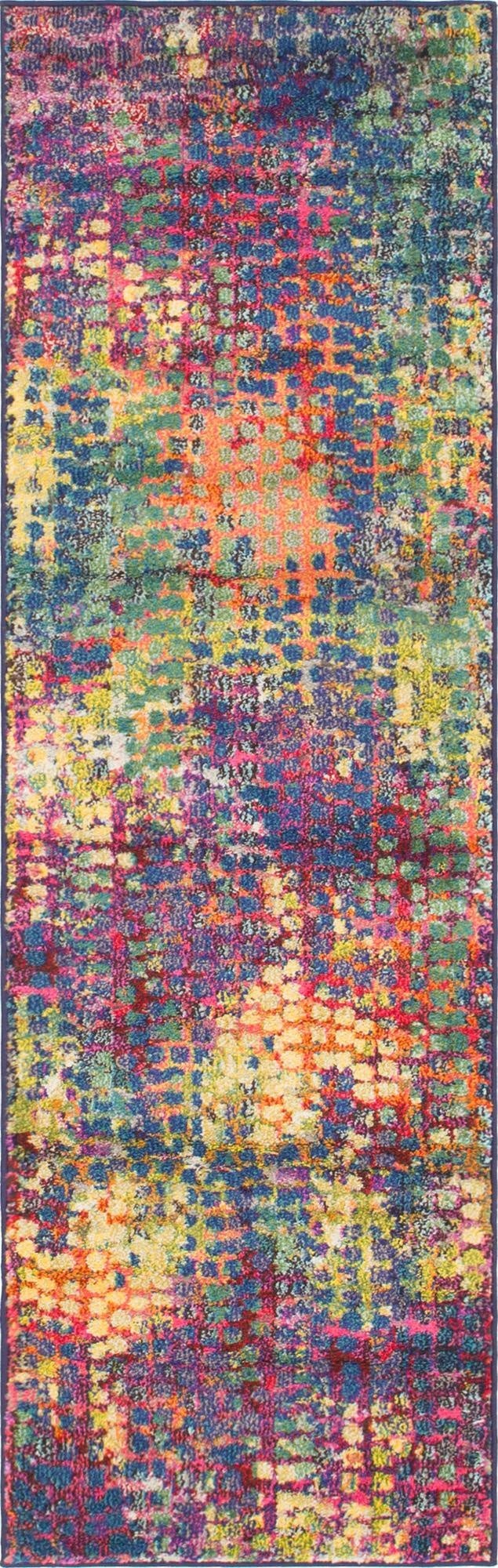 2' 2 x 6'  Washable Spectrum Runner Rug