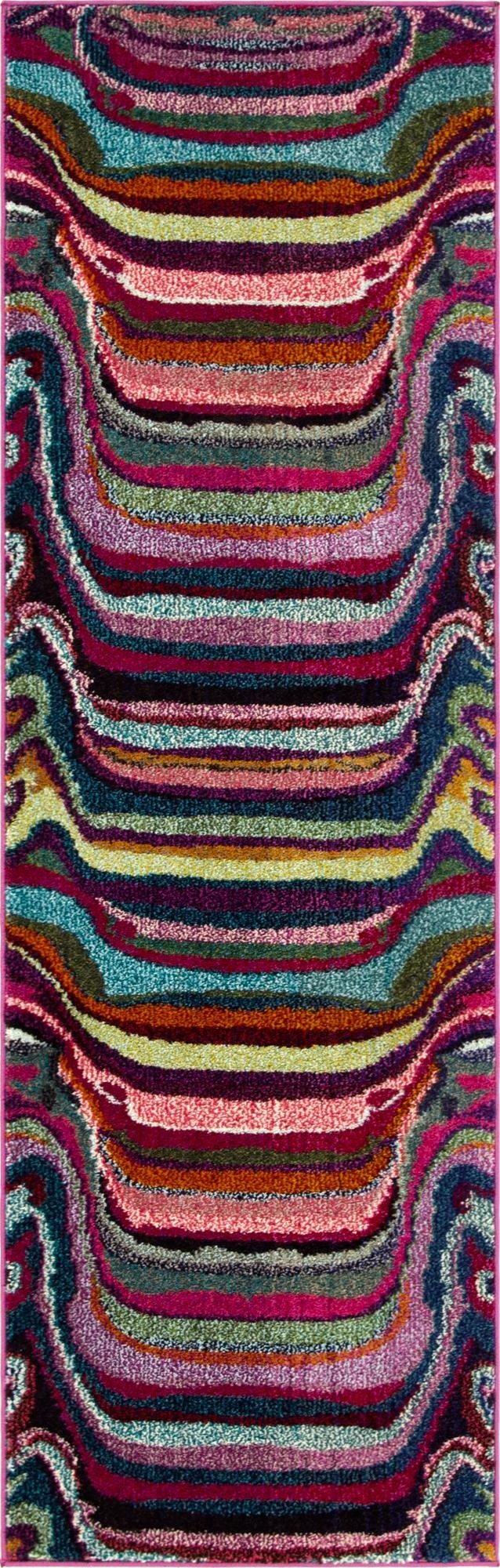 Primary image 2' 2 x 6' 9  Washable Spectrum Runner Rug