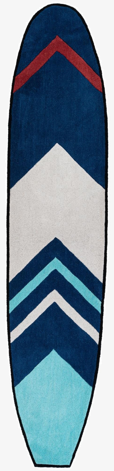 1' 11 x 8' 11 SurfBoard Wool Runner Rug