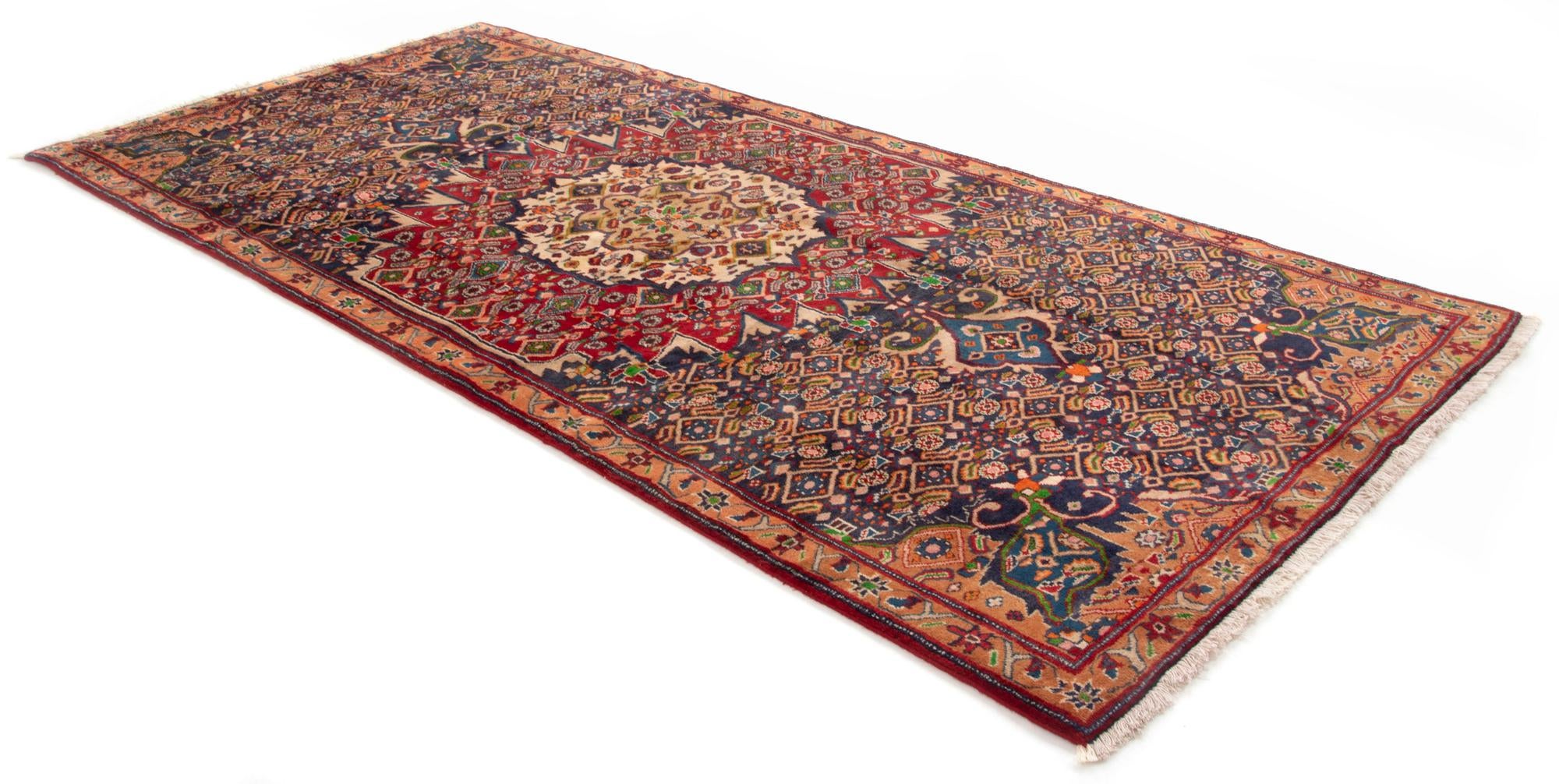 4' 3 x 9' 5 Hand Knotted Tabriz Persian Wool Runner Rug
