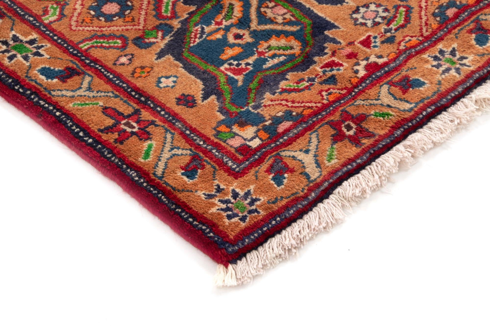 4' 3 x 9' 5 Hand Knotted Tabriz Persian Wool Runner Rug