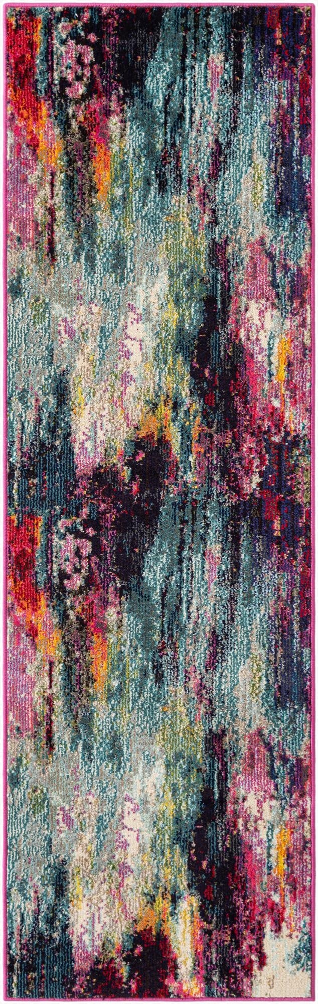 2' 2 x 6' 9 Washable Theia Runner Rug