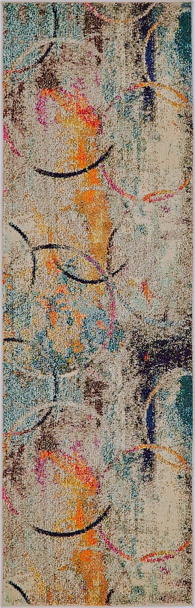 2' x 6' 9 Washable Theia Runner Rug