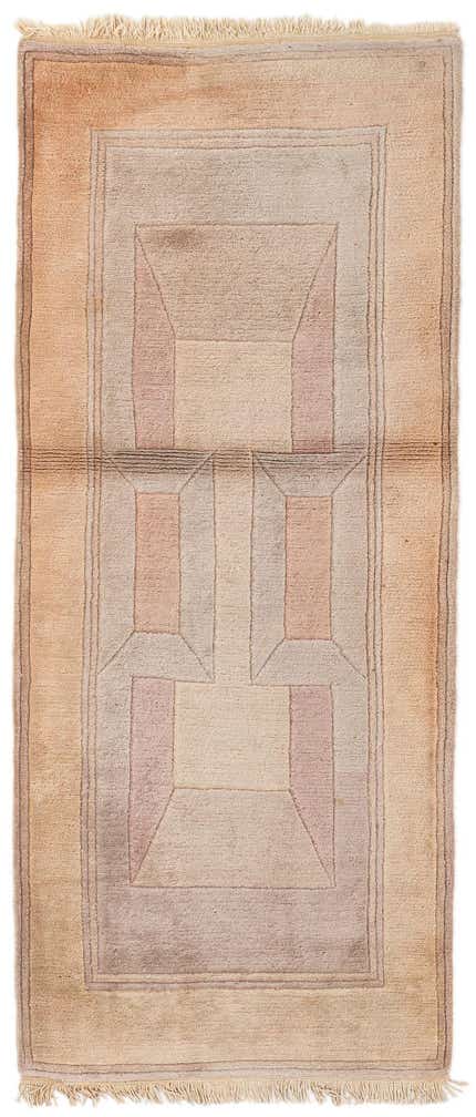 2' 10 x 6' 8 Hand Knotted Tibet Wool Runner Rug