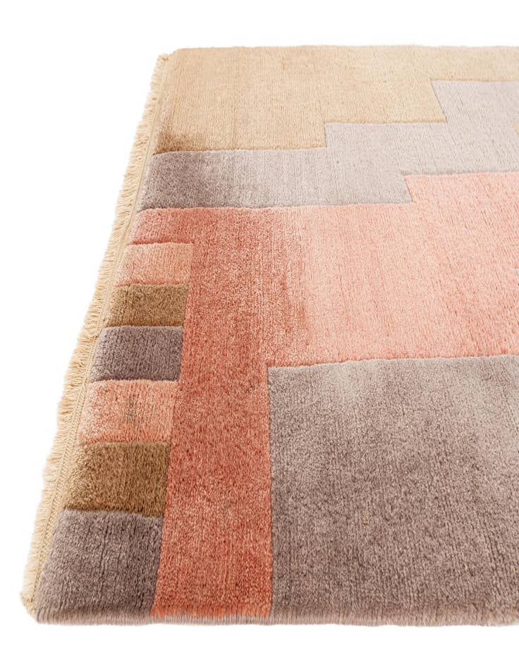 Detail image of 3' 1 x 9' 9 Hand Knotted Tibet Wool Runner Rug