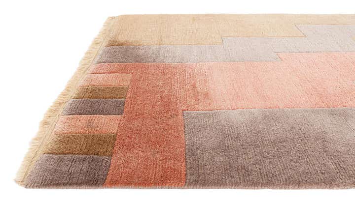 3' 1 x 9' 9 Hand Knotted Tibet Wool Runner Rug