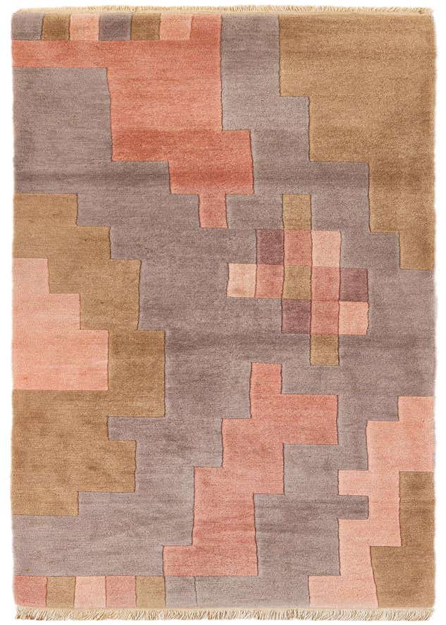 3' 1 x 9' 9 Hand Knotted Tibet Wool Runner Rug