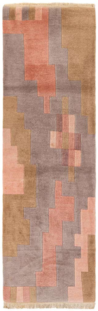 3' 1 x 9' 9 Hand Knotted Tibet Wool Runner Rug